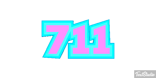 711 Efecto de texto