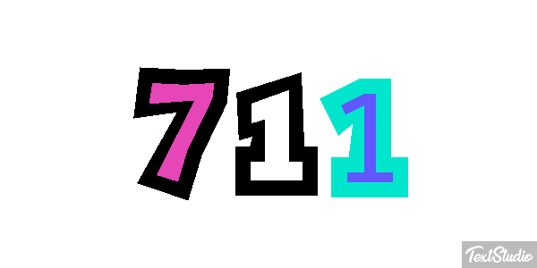 711 Efecto de texto