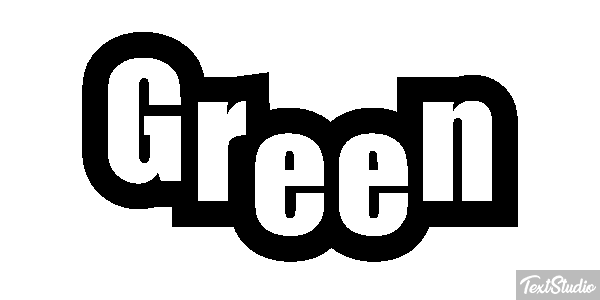 Green Effet de texte