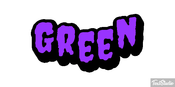 Green Effet de texte