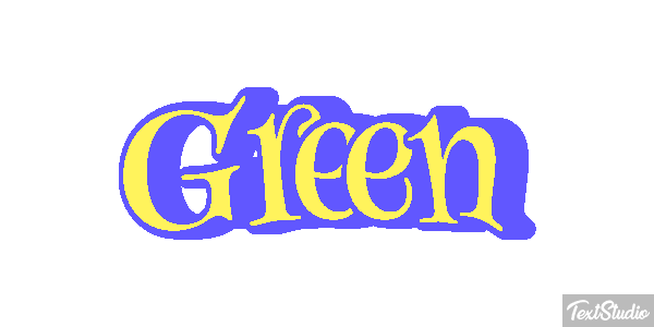 Green Effet de texte