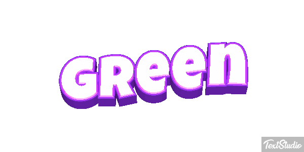 Green Effet de texte