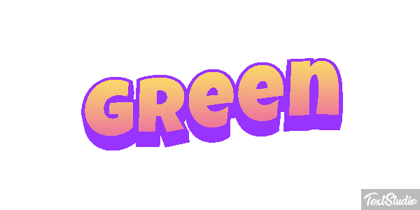 Green Effet de texte
