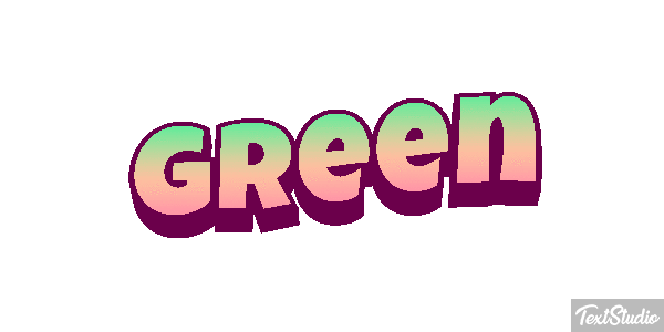 Green Effet de texte