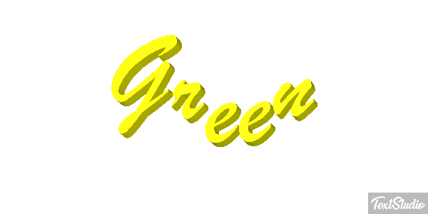 Green Effet de texte