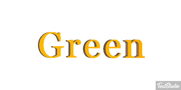 Green Effet de texte