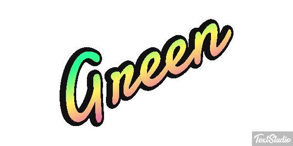 Green Effet de texte