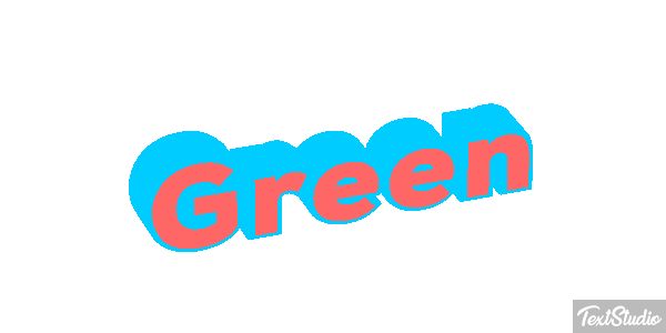 Green Effet de texte