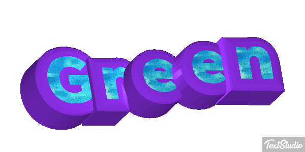 Green Effet de texte