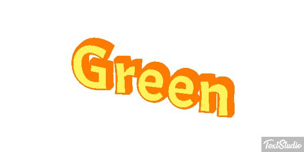 Green Effet de texte