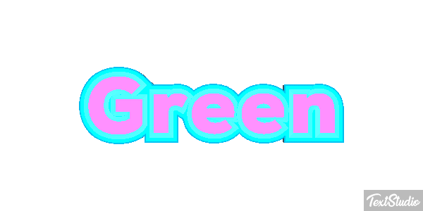 Green Effet de texte