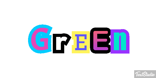 Green Effet de texte