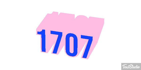 1707 Texteffekt