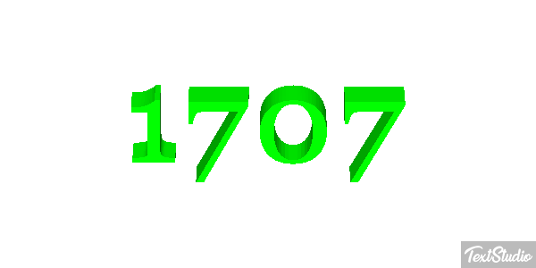 1707 Texteffekt