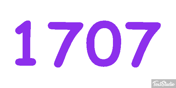 1707 Texteffekt