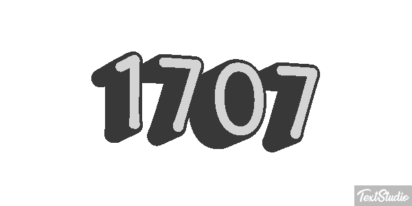 1707 Texteffekt