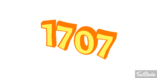 1707 Texteffekt