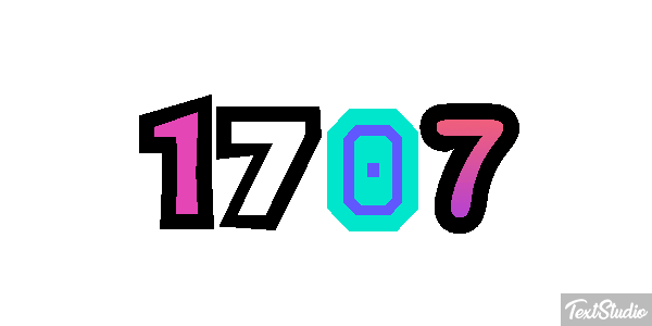 1707 Texteffekt