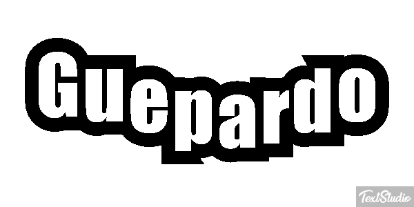 Guepardo Tekst effect