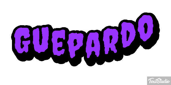 Guepardo Tekst effect