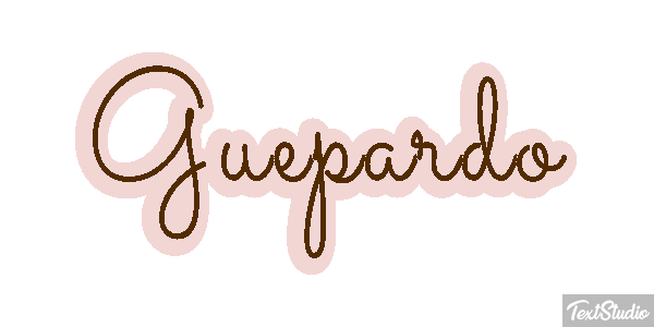 Guepardo Tekst effect