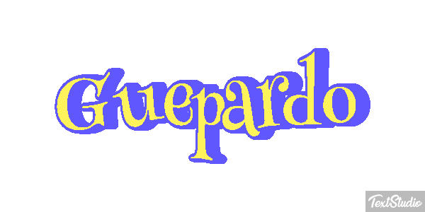 Guepardo Tekst effect