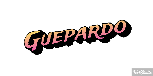 Guepardo Tekst effect