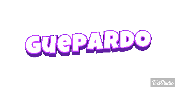 Guepardo Tekst effect