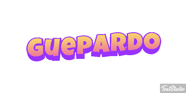Guepardo Tekst effect