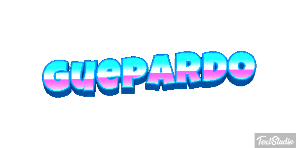 Guepardo Tekst effect