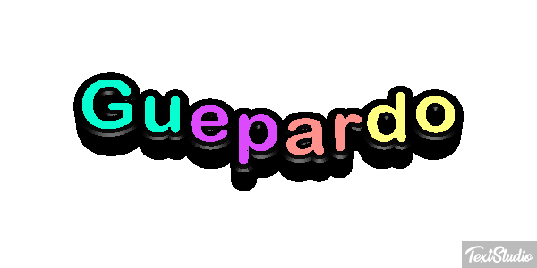 Guepardo Tekst effect