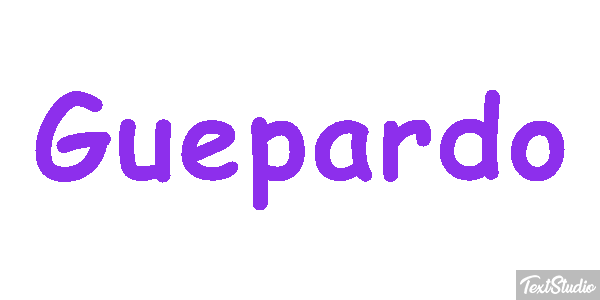 Guepardo Tekst effect