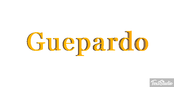 Guepardo Tekst effect