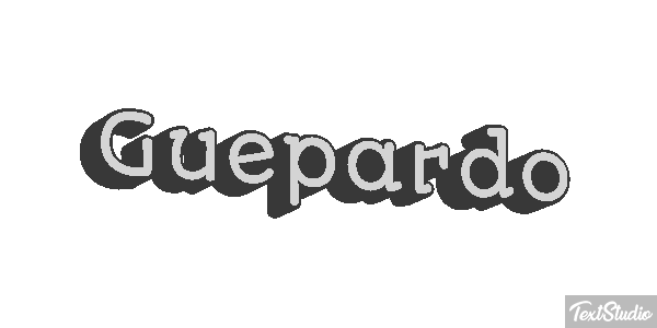 Guepardo Tekst effect