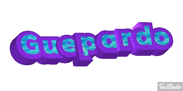 Guepardo Tekst effect