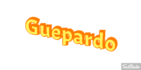 Guepardo Tekst effect