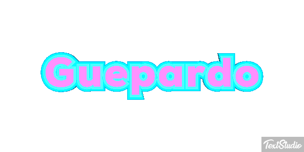 Guepardo Tekst effect