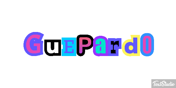 Guepardo Tekst effect