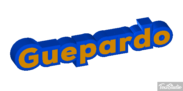 Guepardo Tekst effect