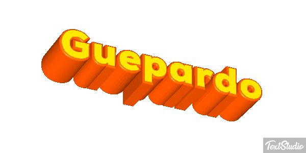 Guepardo Tekst effect