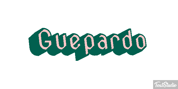Guepardo Tekst effect
