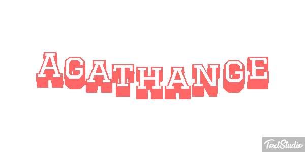 Agathange Tekst effect