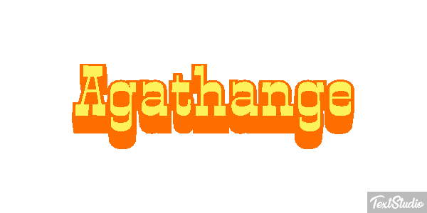Agathange Tekst effect
