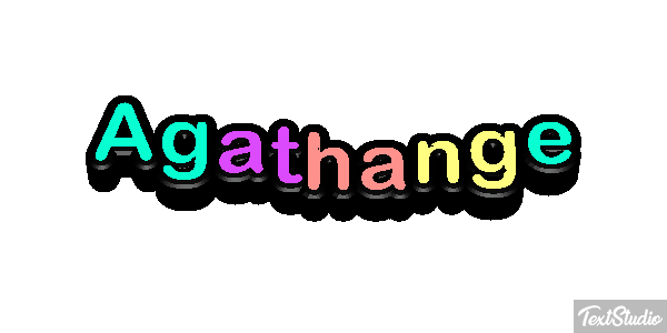 Agathange Tekst effect