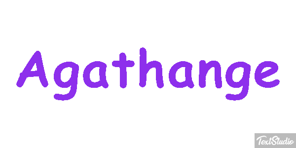 Agathange Tekst effect