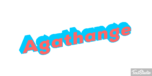 Agathange Tekst effect