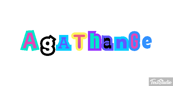 Agathange Tekst effect