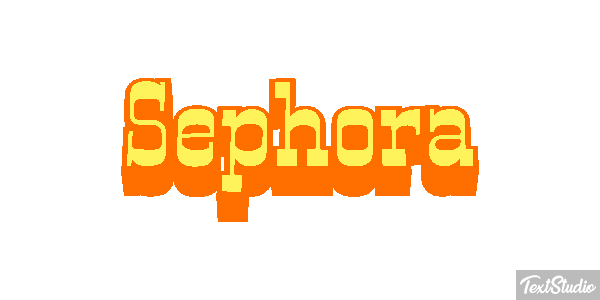 Sephora Text effect