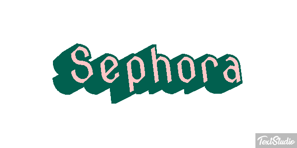 Sephora Text effect