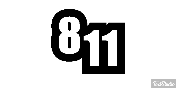 811 Text effect